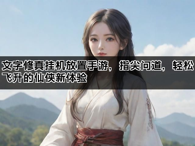 文字修真挂机放置手游，指尖问道，轻松飞升的仙侠新体验