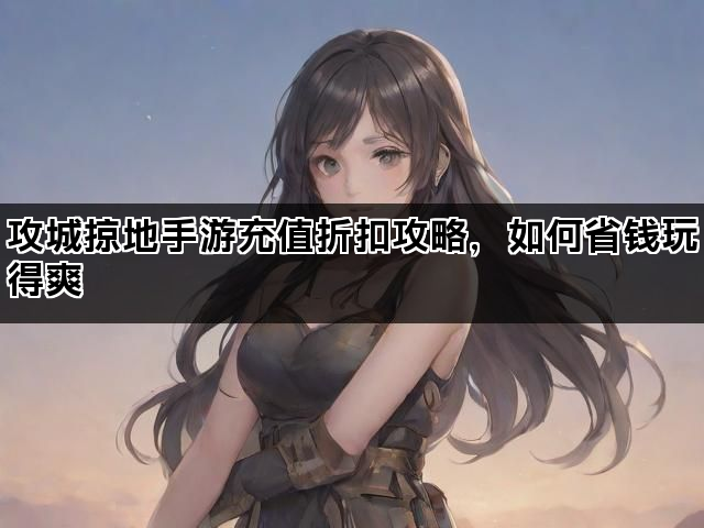 攻城掠地手游充值折扣攻略，如何省钱玩得爽