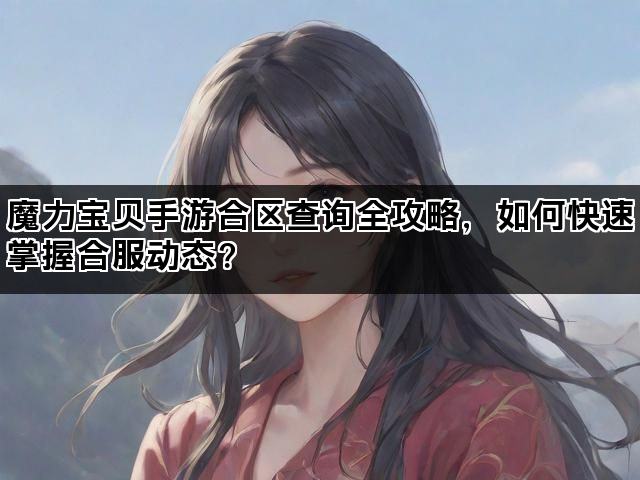 魔力宝贝手游合区查询全攻略，如何快速掌握合服动态？