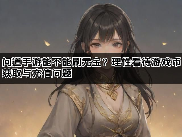 问道手游能不能刷元宝？理性看待游戏币获取与充值问题