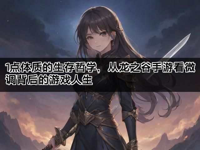1点体质的生存哲学，从龙之谷手游看微调背后的游戏人生