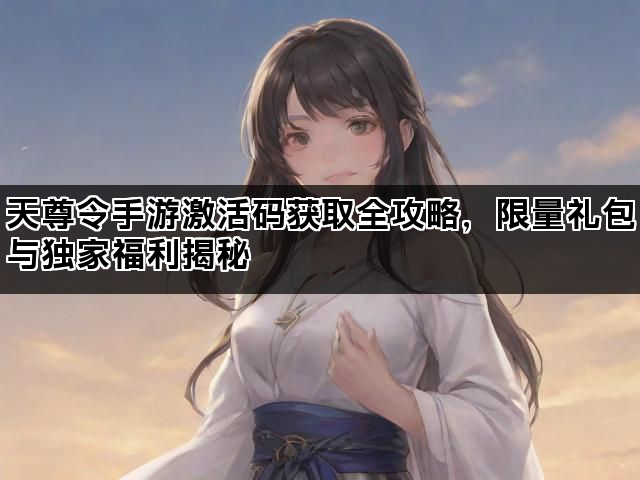 天尊令手游激活码获取全攻略，限量礼包与独家福利揭秘