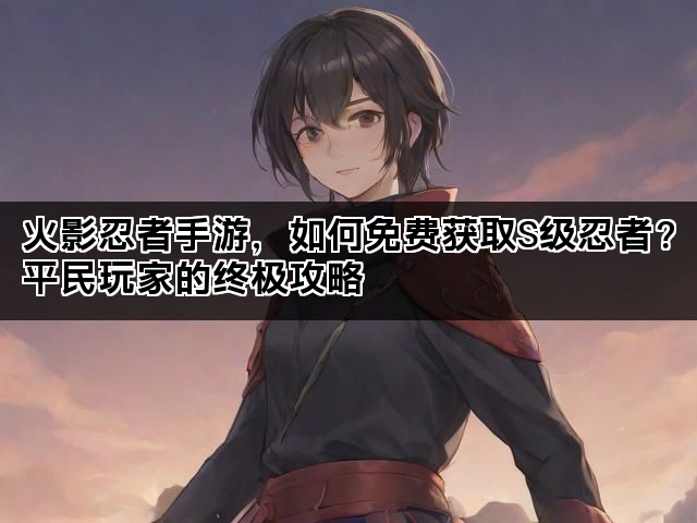 火影忍者手游，如何免费获取S级忍者？平民玩家的终极攻略