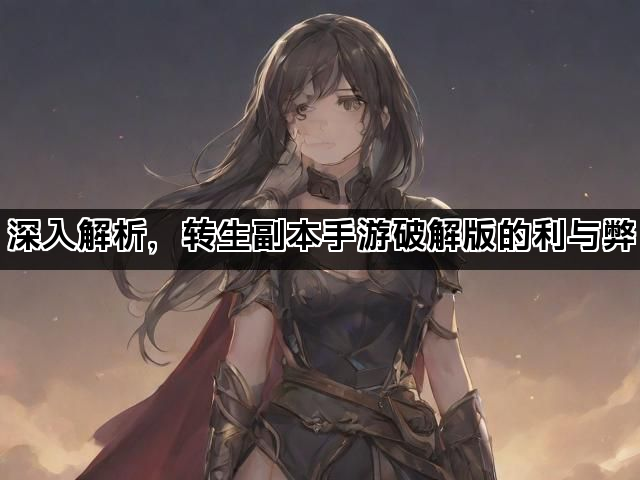 深入解析，转生副本手游破解版的利与弊