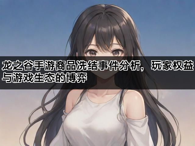 龙之谷手游商品冻结事件分析，玩家权益与游戏生态的博弈