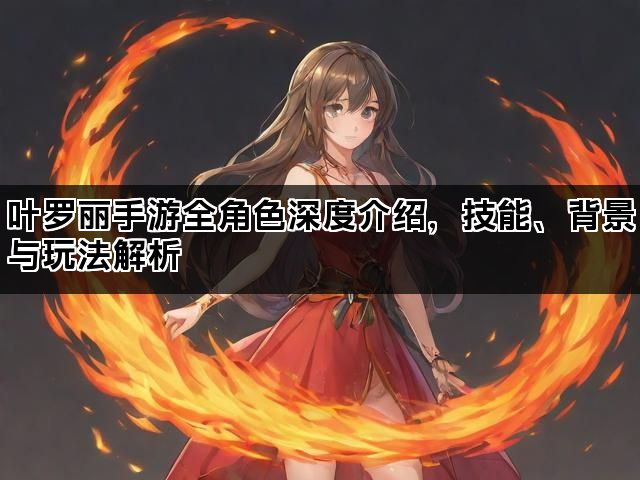 叶罗丽手游全角色深度介绍,技能、背景与玩法解析 叶罗丽手游全角色深度介绍,技能、背景与玩法解析