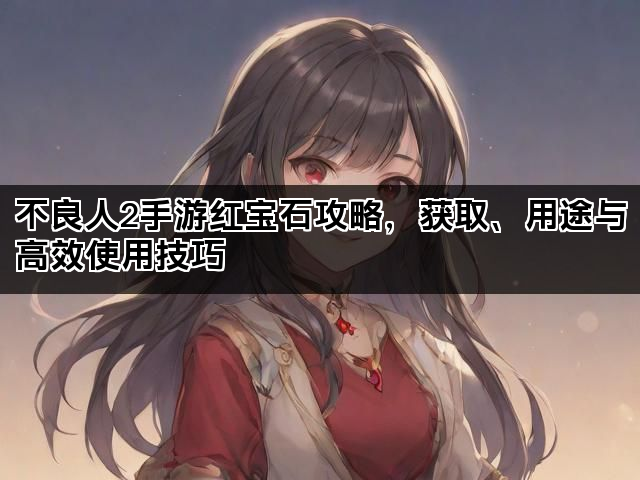 不良人2手游红宝石攻略，获取、用途与高效使用技巧
