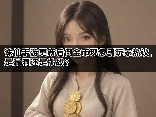 诛仙手游更新后倒金币现象引玩家热议，是漏洞还是挑战？