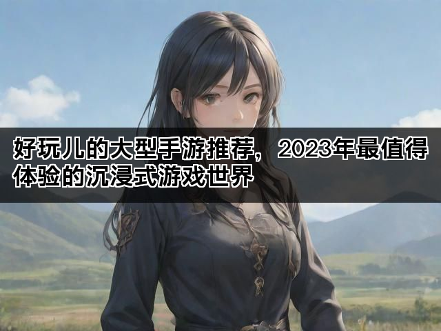 好玩儿的大型手游推荐，2023年最值得体验的沉浸式游戏世界