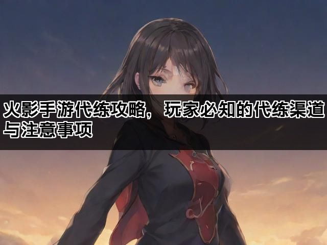 火影手游代练攻略，玩家必知的代练渠道与注意事项