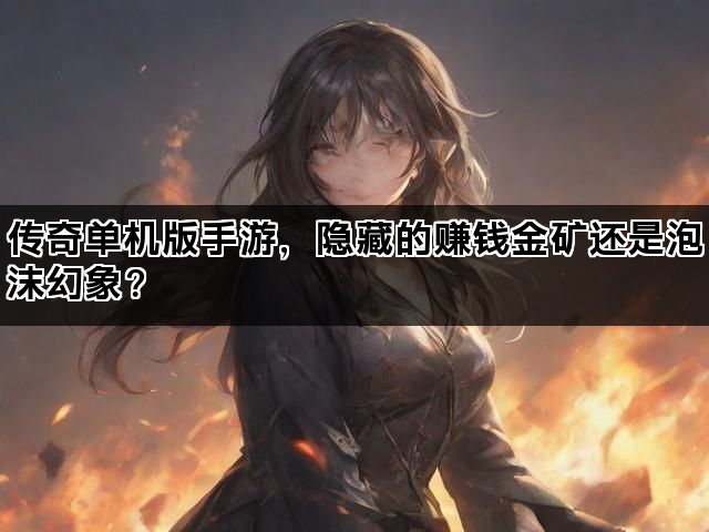 传奇单机版手游，隐藏的赚钱金矿还是泡沫幻象？