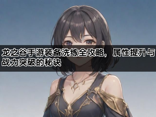 龙之谷手游装备洗练全攻略，属性提升与战力突破的秘诀