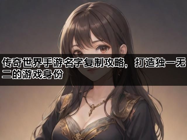 传奇世界手游名字复制攻略，打造独一无二的游戏身份