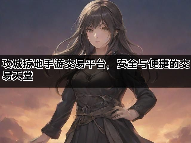 攻城掠地手游交易平台，安全与便捷的交易天堂