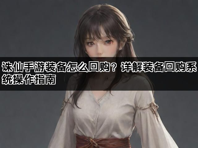 诛仙手游装备怎么回购？详解装备回购系统操作指南