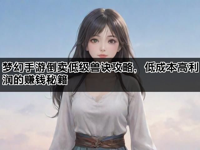 梦幻手游倒卖低级兽诀攻略,低成本高利润的赚钱秘籍 梦幻手游倒卖低级兽诀攻略,低成本高利润的赚钱秘籍