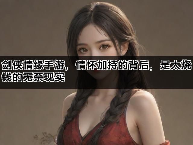 剑侠情缘手游，情怀加持的背后，是太烧钱的无奈现实