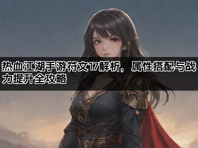 热血江湖手游符文17解析，属性搭配与战力提升全攻略