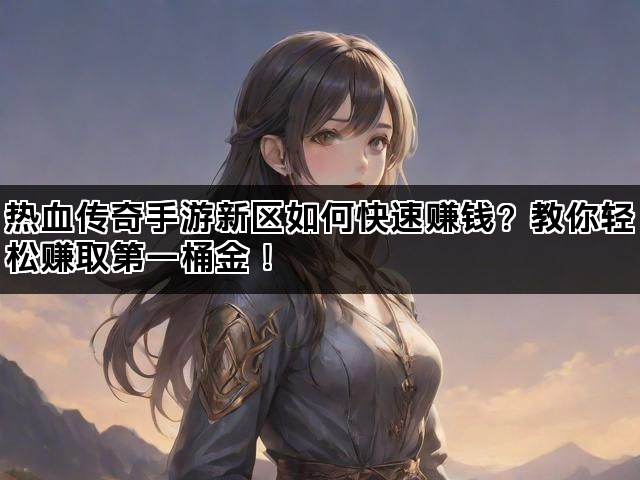 热血传奇手游新区如何快速赚钱？教你轻松赚取第一桶金！
