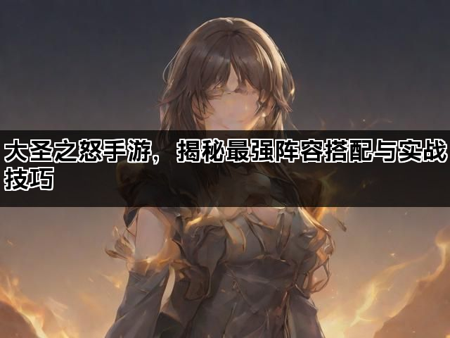 大圣之怒手游，揭秘最强阵容搭配与实战技巧