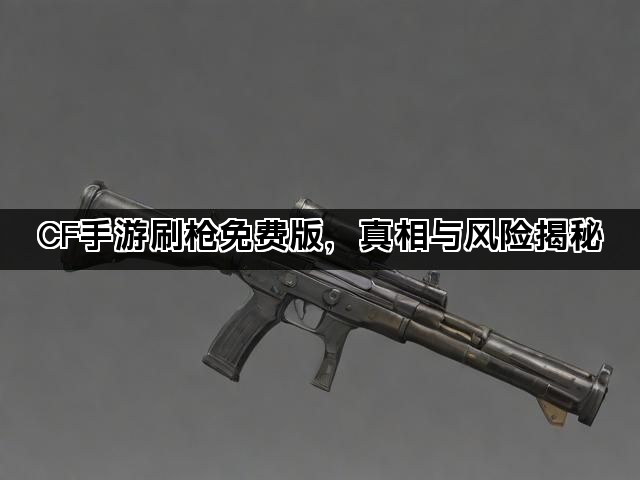 CF手游刷枪免费版，真相与风险揭秘