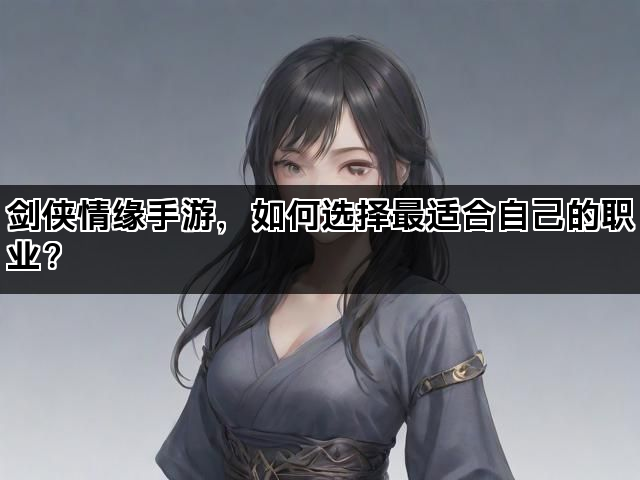 剑侠情缘手游，如何选择最适合自己的职业？