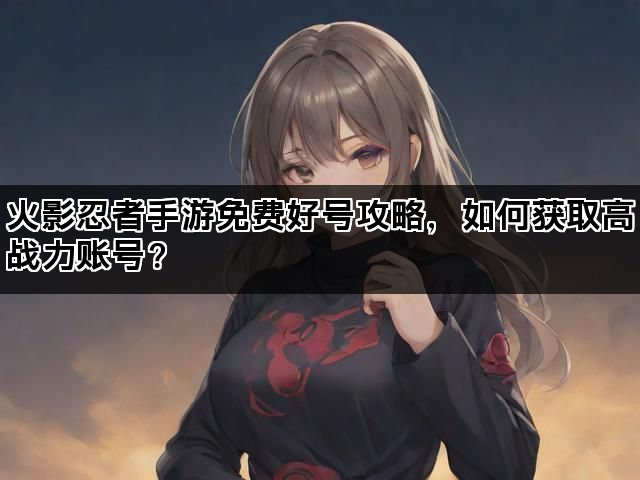 火影忍者手游免费好号攻略，如何获取高战力账号？