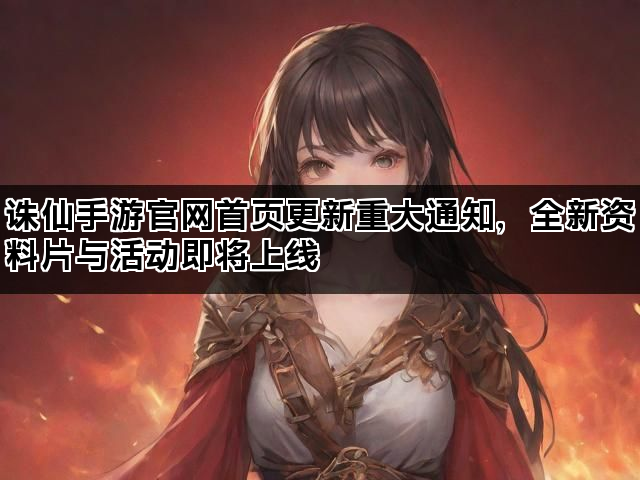 诛仙手游官网首页更新重大通知，全新资料片与活动即将上线