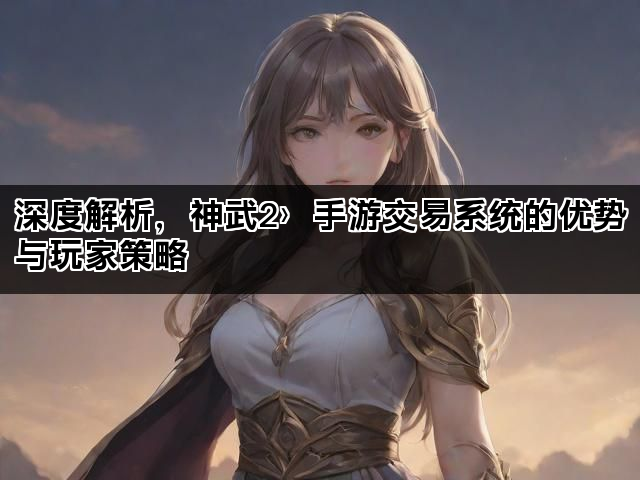 深度解析，神武2〉手游交易系统的优势与玩家策略