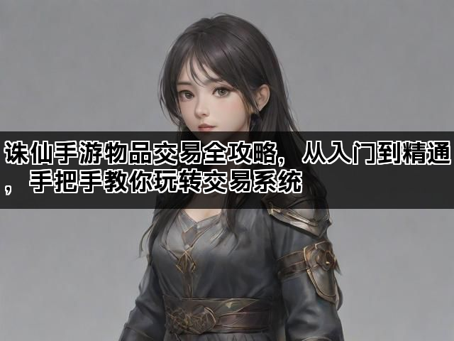 诛仙手游物品交易全攻略,从入门到精通,手把手教你玩转交易系统 诛仙手游物品交易全攻略,从入门到精通,手把手教你玩转交易系统