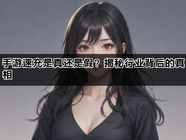 手游速充是真还是假？揭秘行业背后的真相