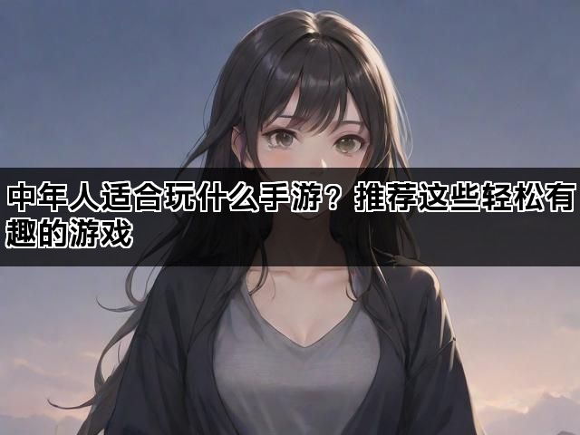 中年人适合玩什么手游？推荐这些轻松有趣的游戏