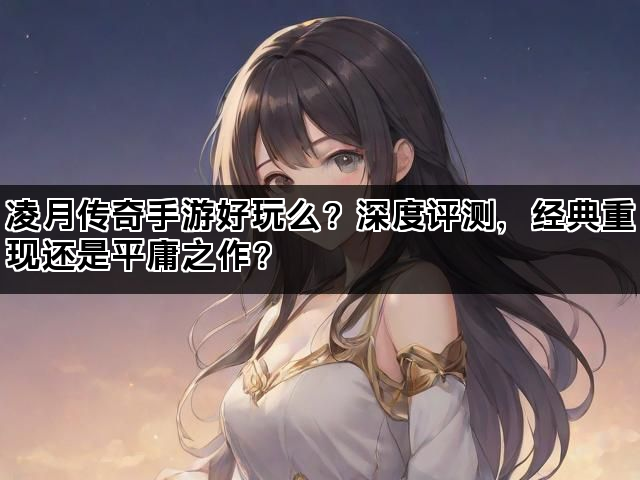 凌月传奇手游好玩么？深度评测，经典重现还是平庸之作？