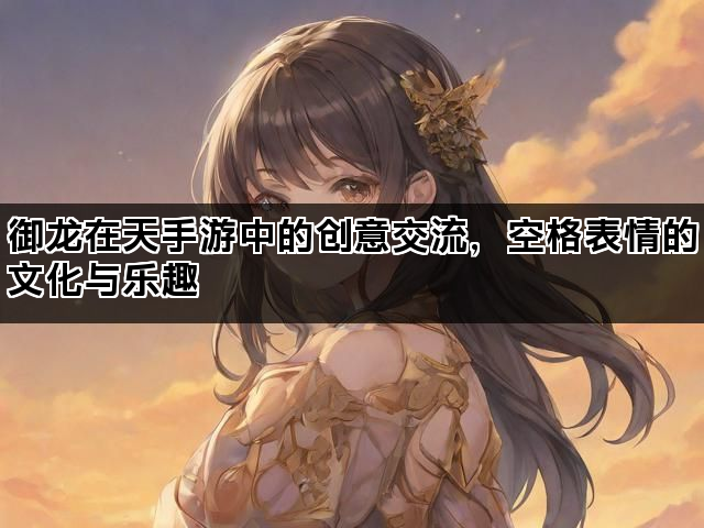 御龙在天手游中的创意交流，空格表情的文化与乐趣