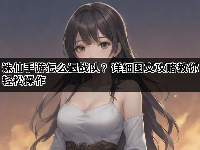 诛仙手游怎么退战队？详细图文攻略教你轻松操作
