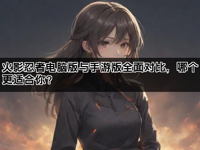 火影忍者电脑版与手游版全面对比,哪个更适合你? 火影忍者电脑版与手游版全面对比,哪个更适合你?