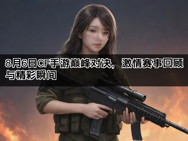 8月6日CF手游巅峰对决，激情赛事回顾与精彩瞬间