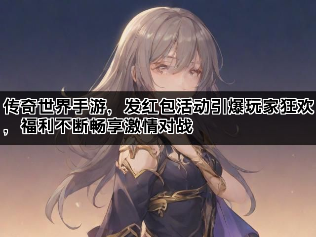 传奇世界手游，发红包活动引爆玩家狂欢，福利不断畅享激情对战
