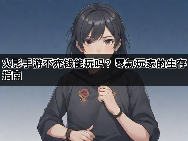 火影手游不充钱能玩吗？零氪玩家的生存指南
