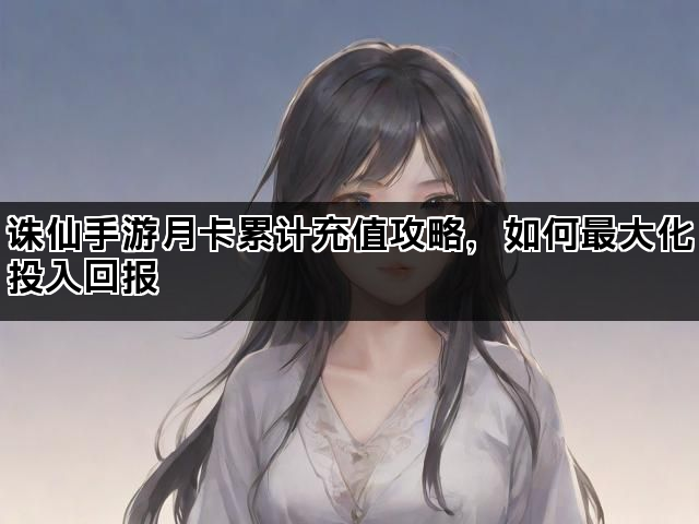 诛仙手游月卡累计充值攻略，如何最大化投入回报
