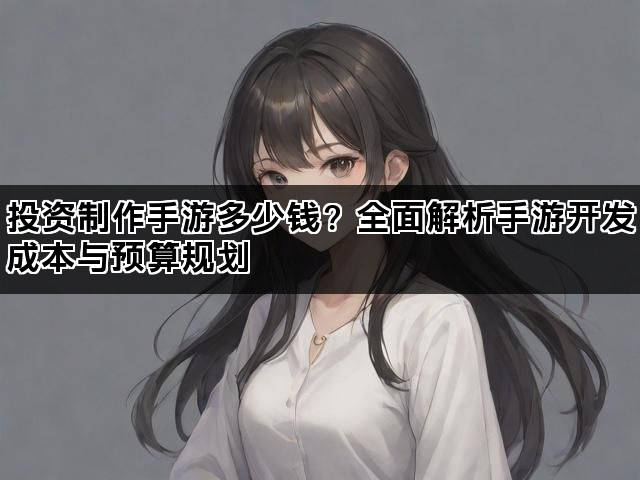 投资制作手游多少钱？全面解析手游开发成本与预算规划