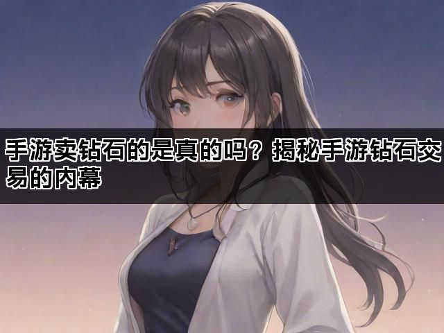 手游卖钻石的是真的吗？揭秘手游钻石交易的内幕