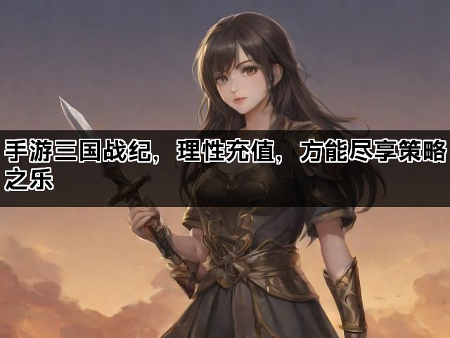 手游三国战纪,理性充值,方能尽享策略之乐 手游三国战纪,理性充值,方能尽享策略之乐