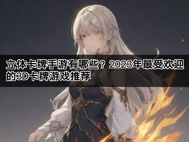 立体卡牌手游有哪些？2023年最受欢迎的3D卡牌游戏推荐