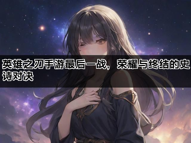 英雄之刃手游最后一战，荣耀与终结的史诗对决