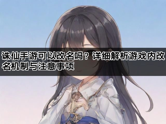 诛仙手游可以改名吗？详细解析游戏内改名机制与注意事项