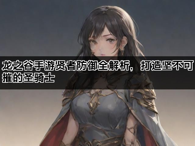 龙之谷手游贤者防御全解析，打造坚不可摧的圣骑士