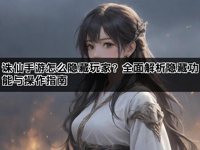 诛仙手游怎么隐藏玩家？全面解析隐藏功能与操作指南