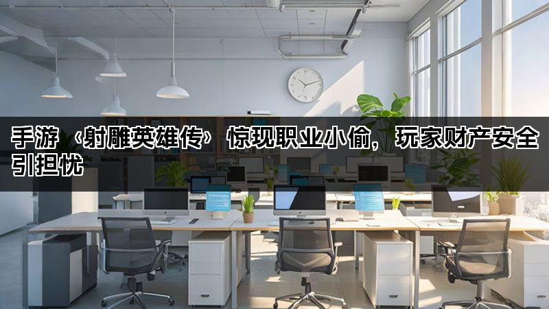 手游〈射雕英雄传〉惊现职业小偷，玩家财产安全引担忧