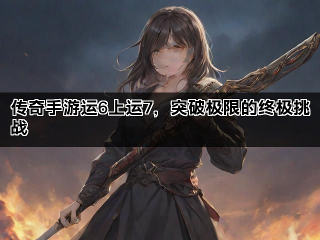 传奇手游运6上运7，突破极限的终极挑战